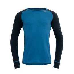Funktionsunterhemd DUO ACTIVE MERINO 205 Langarm Herren Fuktions-Unterhemd blau