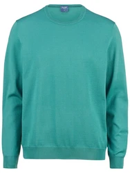 OLYMP Rundhalspullover Strick Casual Grün/Türkis