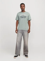 Jack & Jones T-Shirt JJELOGO TEE SS O-NECK 2 COL SS25 SN Grün/Hellgrün/Dunkelgrün
