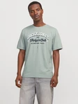 Jack & Jones T-Shirt JJELOGO TEE SS O-NECK 2 COL SS25 SN Grün/Hellgrün/Dunkelgrün