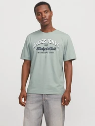 Jack & Jones T-Shirt JJELOGO TEE SS O-NECK 2 COL SS25 SN Grün/Hellgrün/Dunkelgrün