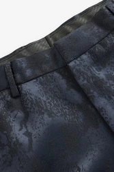 Next Anzughose Slim Fit Camo Smokinghose Dunkelblau/Blau/Hellblau