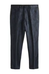 Next Anzughose Slim Fit Camo Smokinghose Dunkelblau/Blau/Hellblau
