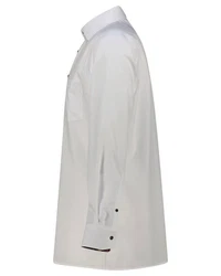 OLYMP Businesshemd LUXOR Modern Fit Weiß/Grau/Creme/Dunkelblau