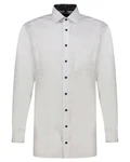 OLYMP Businesshemd LUXOR Modern Fit Weiß/Grau/Creme/Dunkelblau