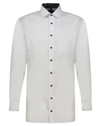 OLYMP Businesshemd LUXOR Modern Fit Weiß/Grau/Creme/Dunkelblau
