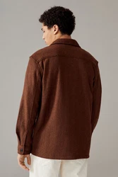 Next Hemdjacke Braun/Orange/Dunkelbraun