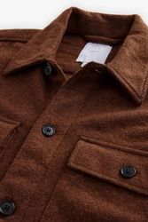 Next Hemdjacke Braun/Orange/Dunkelbraun