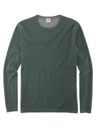 OLYMP Pullover Strick Casual Crew Neck Grün/Dunkelgrün/Türkis