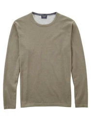 OLYMP Pullover Strick Casual Crew Neck Grün/Dunkelgrün/Türkis