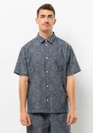 Jack Wolfskin Kurzarmhemd KARANA SHIRT Blau/Grau