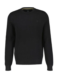 LERROS Rundhalspullover Schwarz