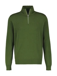 LERROS Strick 1/1 ARM Troyer Longstrickjacke Dunkelgrün/Grün