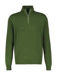 LERROS Strick 1/1 ARM Troyer Longstrickjacke Dunkelgrün/Grün