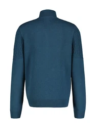 LERROS Strickpullover Troyer Blau/Dunkelblau/Türkis/Hellblau