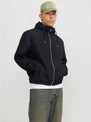 Jack & Jones Blouson JJELEGACY LIGHT JACKET HOOD NOOS Schwarz/Dunkelblau