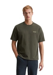 Marc O'Polo T-Shirt Bio-Baumwoll-Jersey Khaki/Dunkelgrün