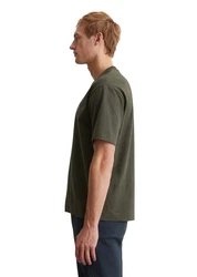 Marc O'Polo T-Shirt Bio-Baumwoll-Jersey Khaki/Dunkelgrün
