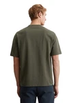 Marc O'Polo T-Shirt Bio-Baumwoll-Jersey Khaki/Dunkelgrün