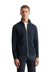 Marc O'Polo Cardigan mit Reißverschluss Dunkelblau/Hellblau