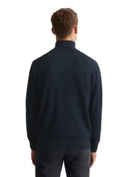 Marc O'Polo Cardigan mit Reißverschluss Dunkelblau/Hellblau