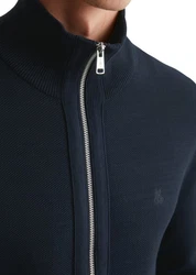 Marc O'Polo Cardigan mit Reißverschluss Dunkelblau/Hellblau
