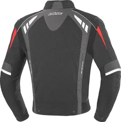 Büse Motorradjacke B.Racing Pro Rot/Schwarz/Dunkelgrau/Grau