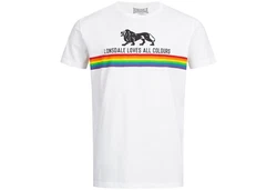 Lonsdale T-Shirt NELSON Weiß/Mischfarben/Grün/Braun/Creme