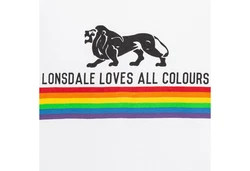 Lonsdale T-Shirt NELSON Weiß/Mischfarben/Grün/Braun/Creme