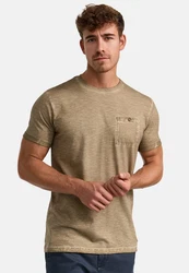 Indicode T-Shirt INKilmon Khaki/Braun/Dunkelgrün/Beige