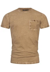 Indicode T-Shirt INKilmon Khaki/Braun/Dunkelgrün/Beige