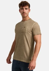 Indicode T-Shirt INKilmon Khaki/Braun/Dunkelgrün/Beige