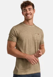 Indicode T-Shirt INKilmon Khaki/Braun/Dunkelgrün/Beige