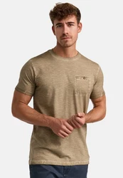 Indicode T-Shirt INKilmon Khaki/Braun/Dunkelgrün/Beige