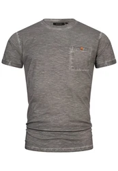 Indicode T-Shirt INKilmon Dunkelgrau/Hellgrau/Grau