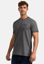 Indicode T-Shirt INKilmon Dunkelgrau/Hellgrau/Grau