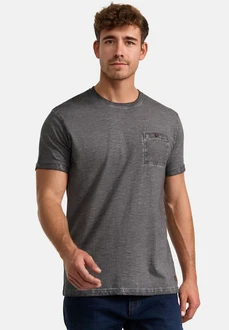 Indicode T-Shirt INKilmon Dunkelgrau/Hellgrau/Grau