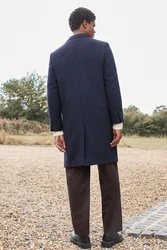 Next Caban Signature Epsommantel  (1-tlg) Dunkelblau/Hellblau/Blau