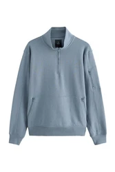 Next Kapuzensweatshirt Utility-Hoodie mit Reißverschlussausschnitt 
