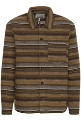 !Solid Hemdjacke SDMICHA Braun/Beige/Dunkelgrün