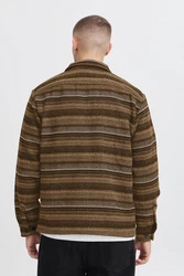 !Solid Hemdjacke SDMICHA Braun/Beige/Dunkelgrün