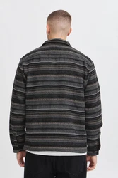 !Solid Hemdjacke SDMICHA Schwarz/Grau/Dunkelgrau/Rot