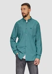 s.Oliver Langarmhemd Regular Fit mit Button-Down-Kragen Dunkelgrün/Grün/Blau/Türkis