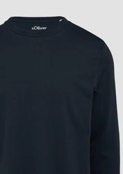 s.Oliver Langarmshirt Longsleeve Dunkelblau