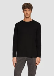s.Oliver Langarmshirt Longsleeve Schwarz