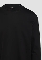 s.Oliver Langarmshirt Longsleeve Schwarz