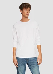 s.Oliver Langarmshirt Longsleeve Weiß/Creme