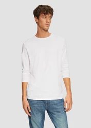 s.Oliver Langarmshirt Longsleeve Weiß/Creme