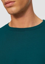 s.Oliver Langarmshirt Longsleeve Türkis/Grün/Dunkelgrün