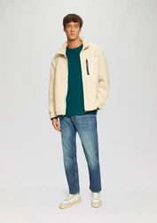 s.Oliver Langarmshirt Longsleeve Türkis/Grün/Dunkelgrün